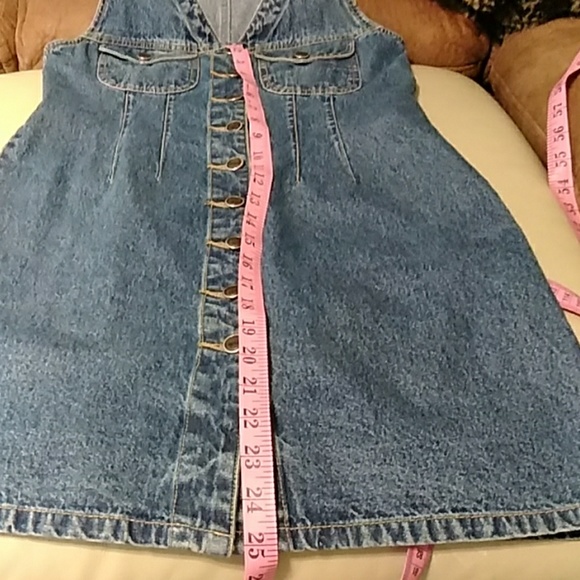Blue Jean mini dress body hugging size 5 - Picture 7 of 8